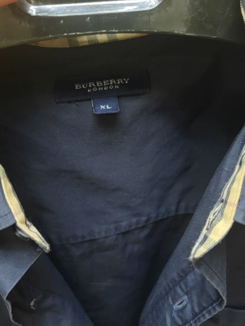 Burberry Burberry Dark Blue Long Sleeve Shirt Size US XL / EU 56 / 4 - 3 Thumbnail