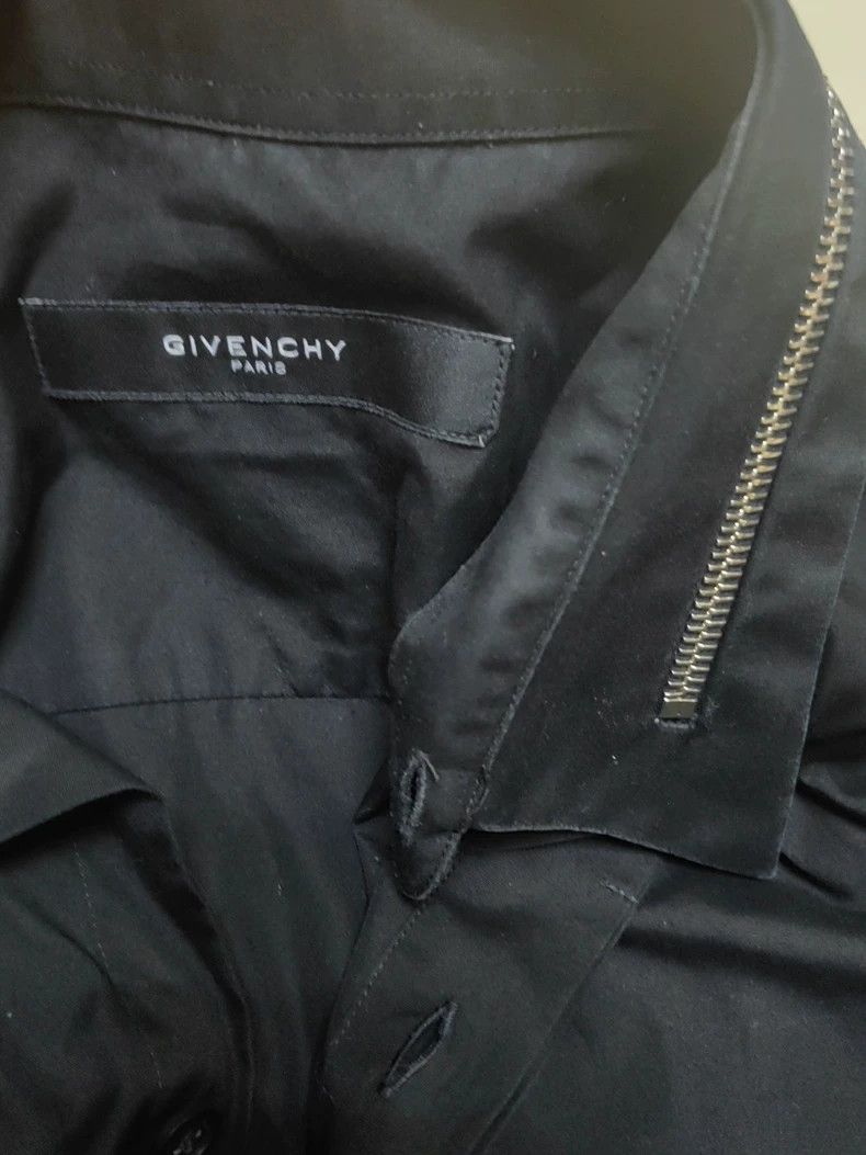 Givenchy Givenchy Black Zip-Up Long Sleeve Shirt Size US M / EU 48-50 / 2 - 3 Thumbnail