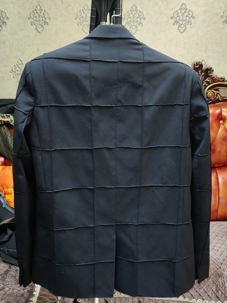 Givenchy Givenchy Black Plaid Suit Jacket Size US L / EU 52-54 / 3 - 2 Thumbnail