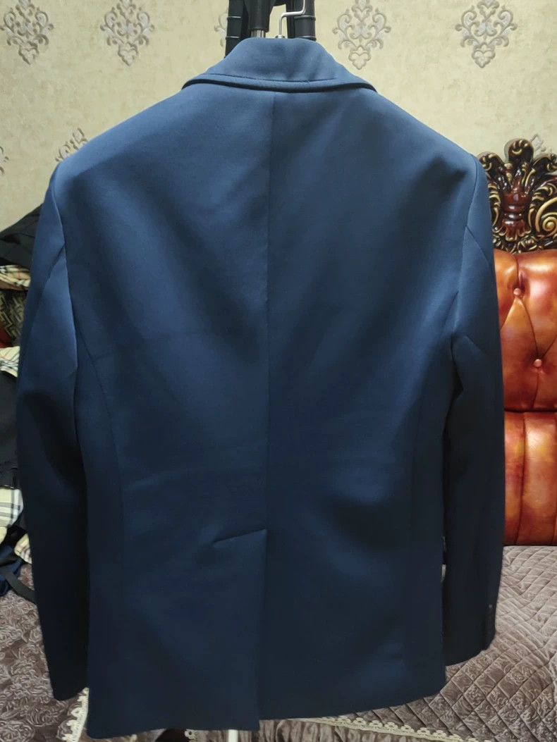 Prada Prada Dark Blue Suit Jacket Size US L / EU 52-54 / 3 - 3 Thumbnail