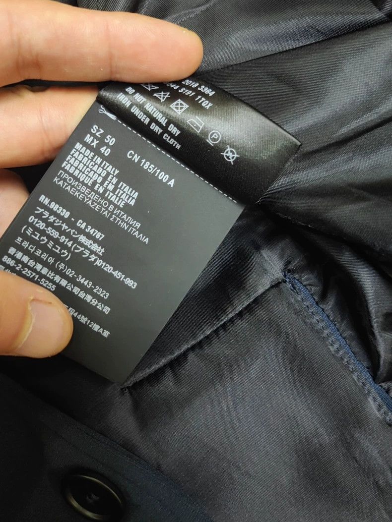 Prada Prada Dark Blue Suit Jacket Size US L / EU 52-54 / 3 - 6 Thumbnail