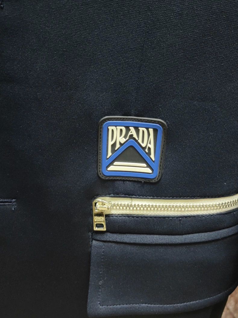 Prada Prada Dark Blue Suit Jacket Size US L / EU 52-54 / 3 - 2 Thumbnail