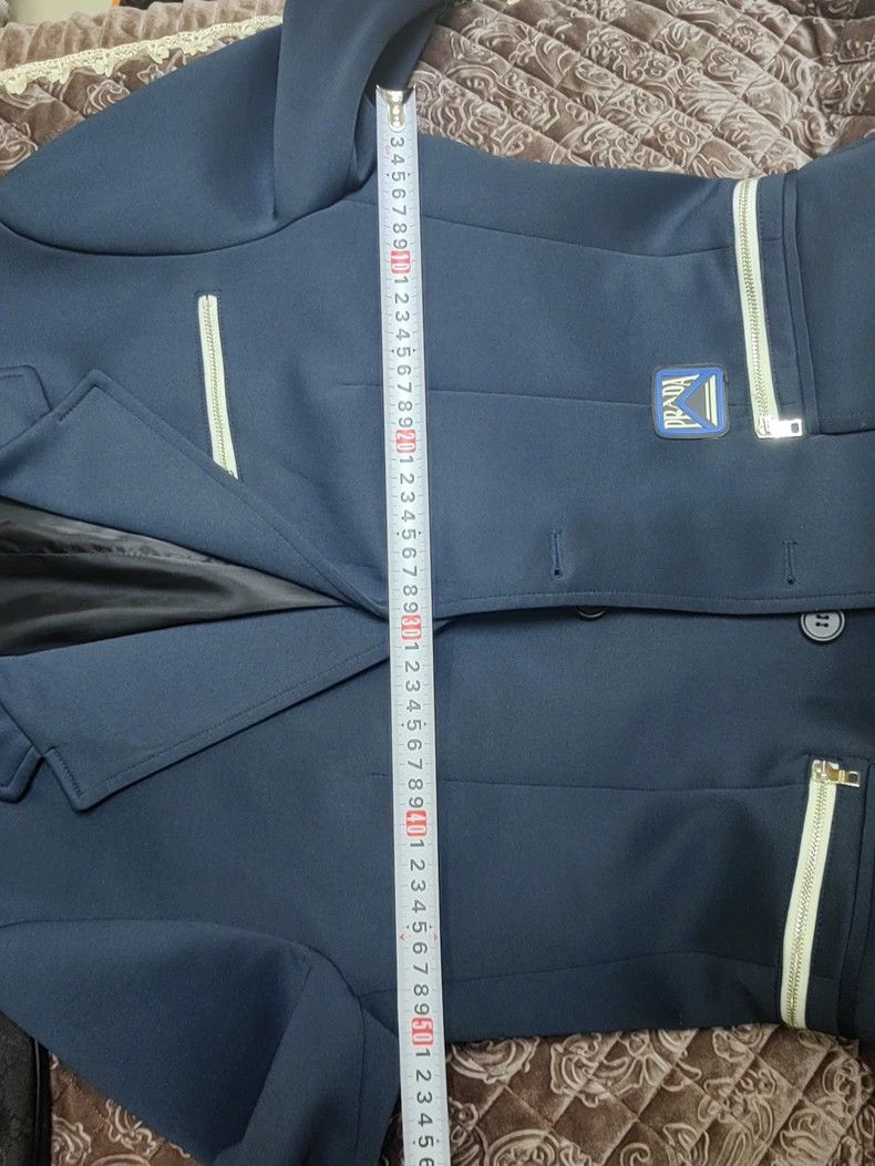 Prada Prada Dark Blue Suit Jacket Size US L / EU 52-54 / 3 - 8 Thumbnail