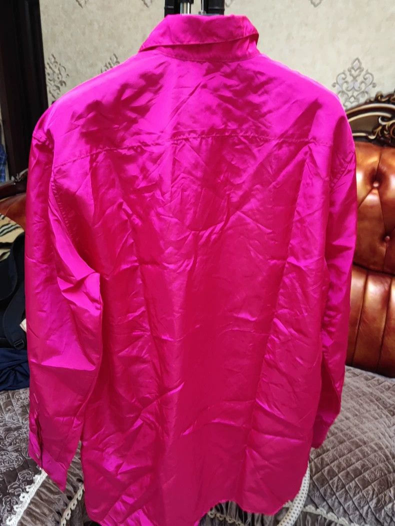 Givenchy Givenchy Magenta Long Sleeve Shirt Size US M / EU 48-50 / 2 - 2 Thumbnail