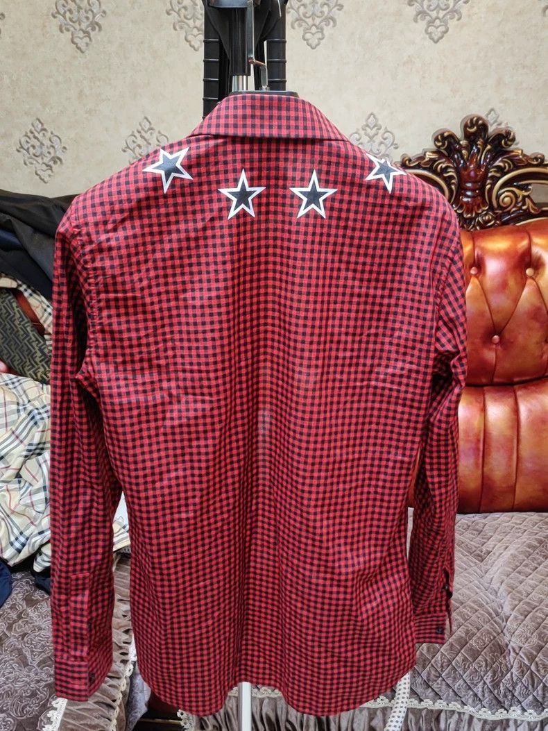 Givenchy Givenchy Red Black Check Shirt Size US S / EU 44-46 / 1 - 2 Thumbnail