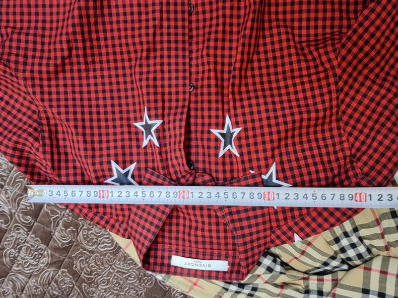 Givenchy Givenchy Red Black Check Shirt Size US S / EU 44-46 / 1 - 5 Thumbnail