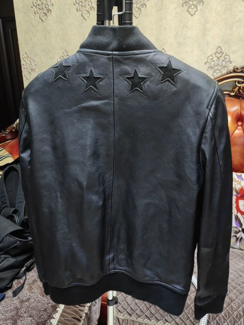 Givenchy Givenchy Black Star Leather Jacket Size US L / EU 52-54 / 3 - 2 Thumbnail