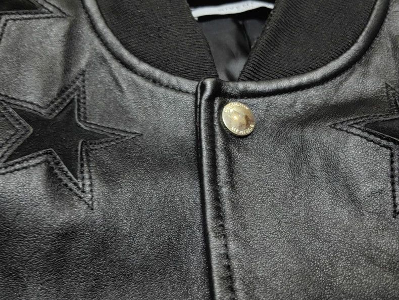 Givenchy Givenchy Black Star Leather Jacket Size US L / EU 52-54 / 3 - 3 Thumbnail