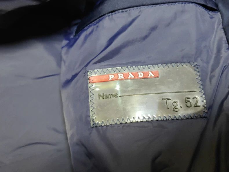 Prada Prada Navy Hooded Jacket Size US L / EU 52-54 / 3 - 4 Thumbnail
