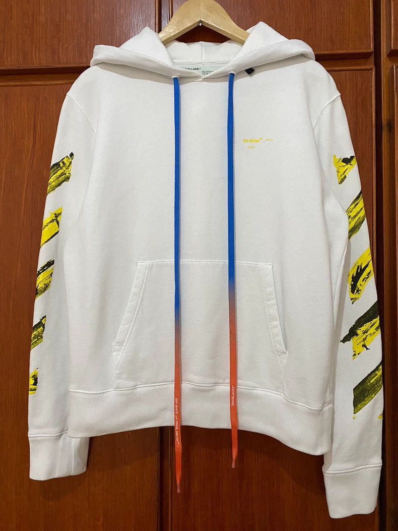 Vetements offwhite yellow arrow hoodie s Size US S / EU 44-46 / 1 - 2 Thumbnail
