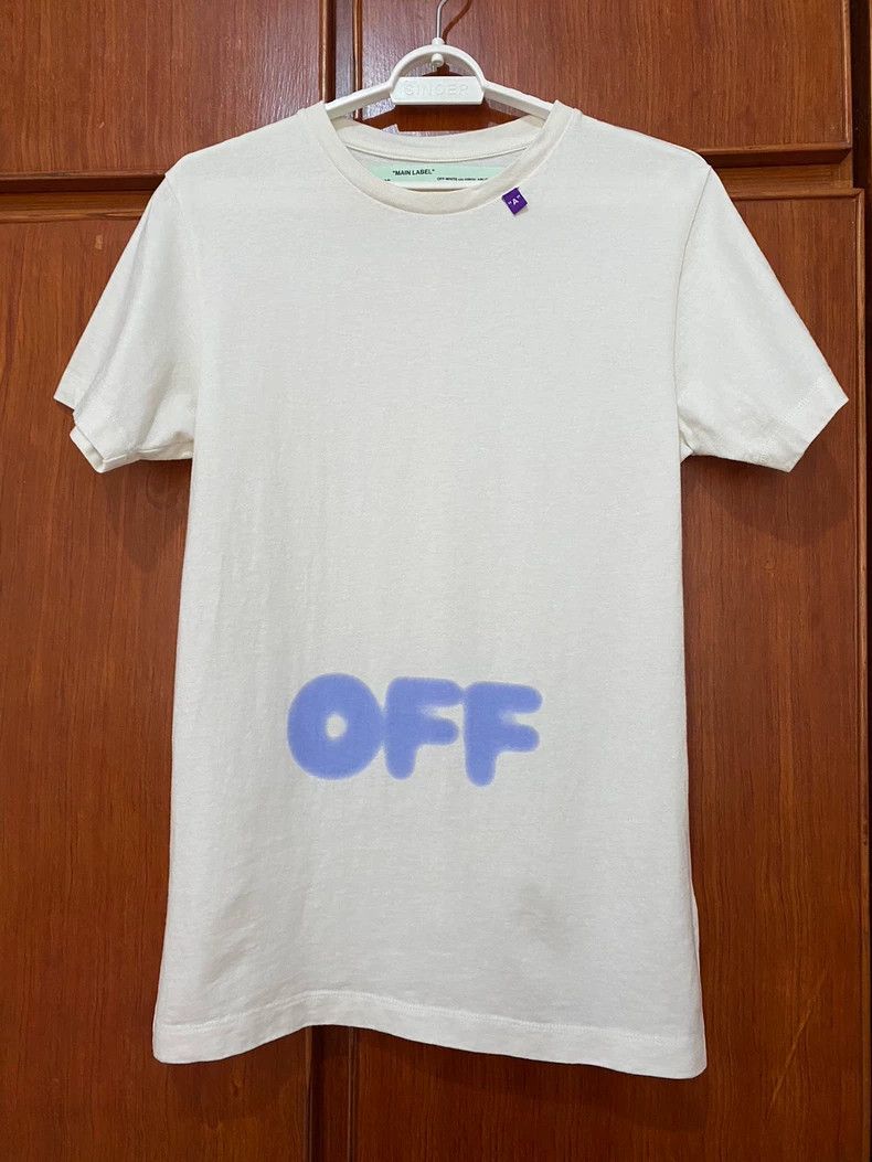Vetements offwhite blue print short sleeve tee Size US XXS / EU 40 - 2 Thumbnail