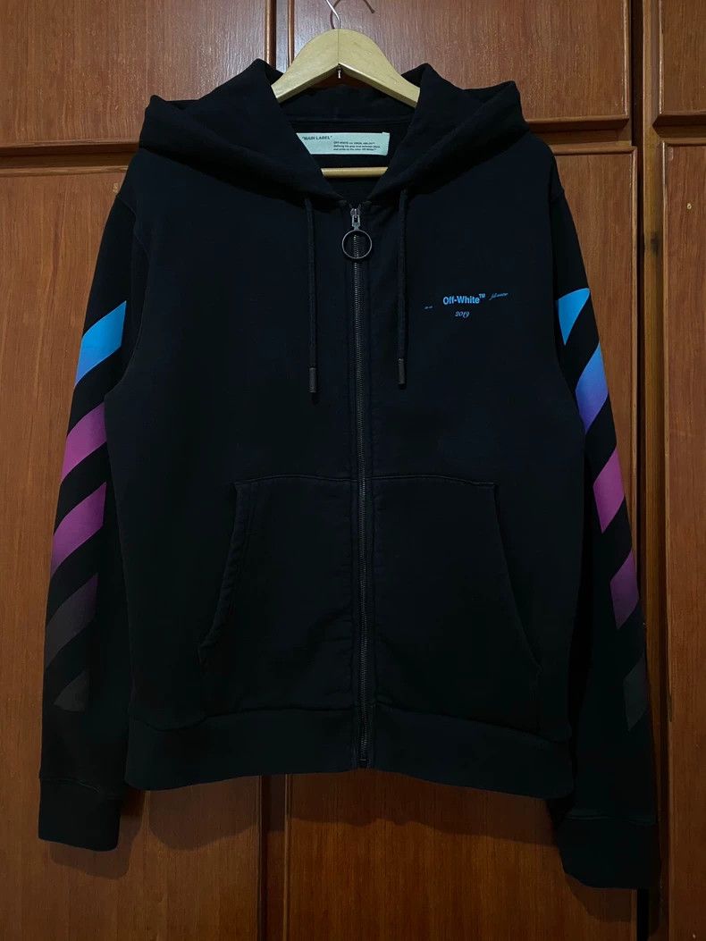 Vetements offwhite rainbow gradient zip hoodie Size US L / EU 52-54 / 3 - 2 Thumbnail