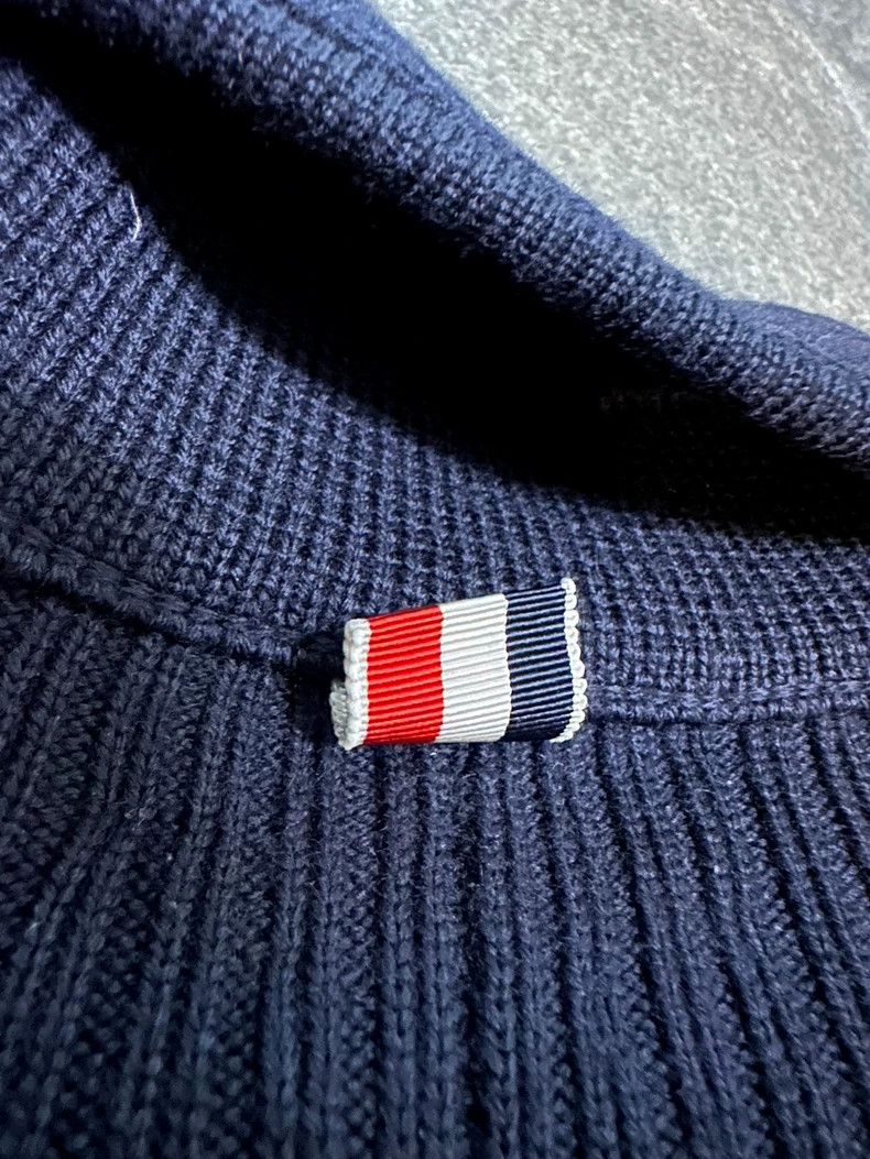 Thom Browne Thom Browne men's dark blue knit jacket Size US S / EU 44-46 / 1 - 5 Thumbnail
