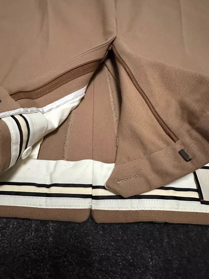 Gucci Men's Khaki Wool Blend Pants