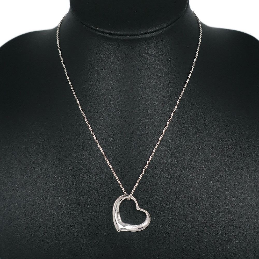 Tiffany & Co. Tiffany & Co. Tiffany Open Heart Necklace Metal Necklace Size ONE SIZE - 2 Thumbnail