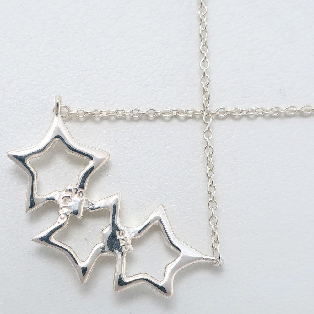 Tiffany & Co. Tiffany & Co. Tiffany Triple Star Silver 925 Necklace Metal Necklace Size ONE SIZE - 3 Thumbnail