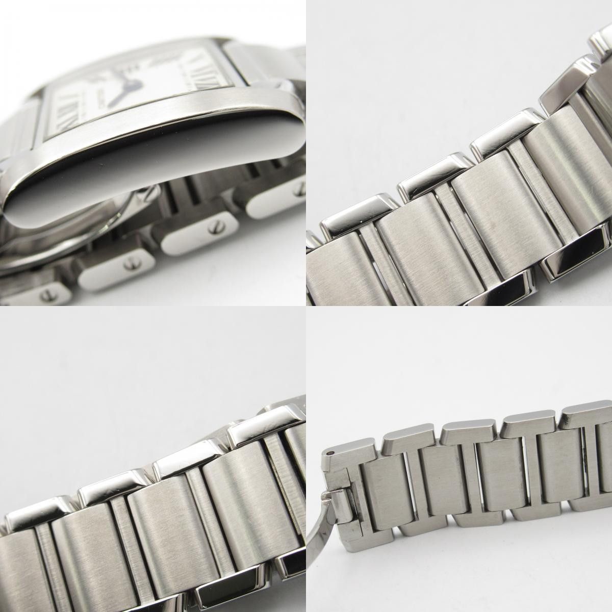 Cartier Cartier Cartier Tank Française Stainless Steel Watch Metal Quartz W51008Q3 Size ONE SIZE - 9 Thumbnail