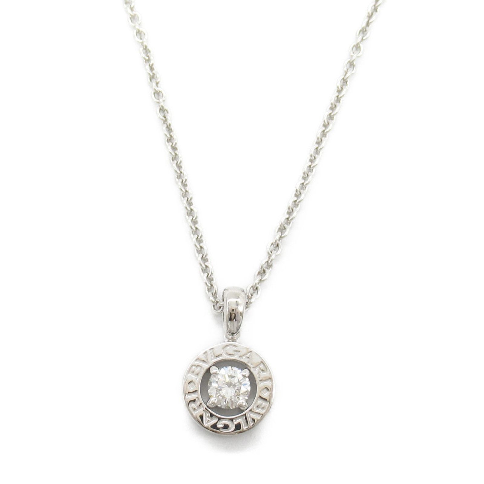 Bvlgari Bvlgari Bvlgari Bvlgari Au750 Diamond Necklace Metal Necklace Size ONE SIZE - 2 Thumbnail