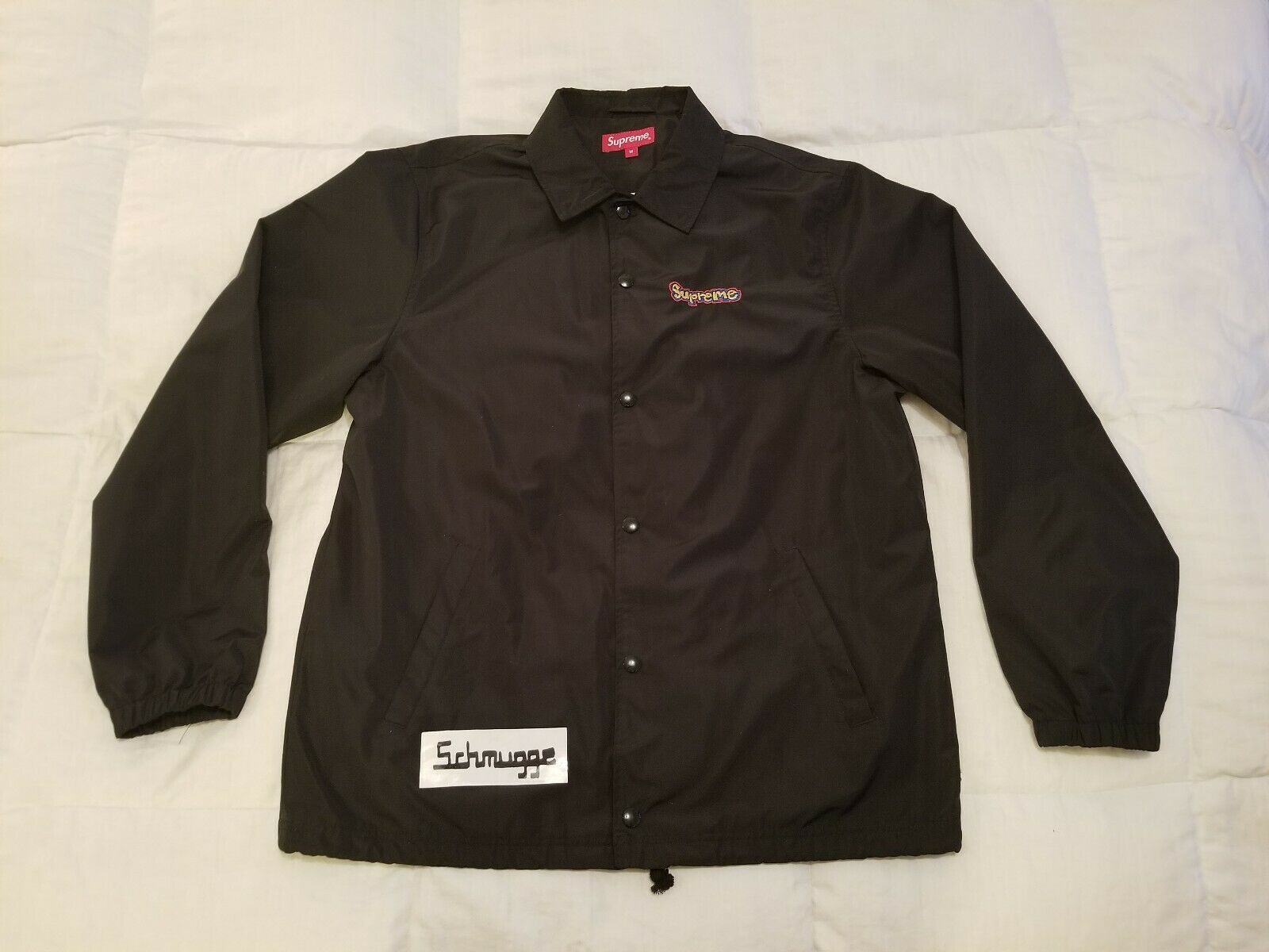 Gonz Logo Coaches Jacket Black M Supreme - ナイロンジャケット