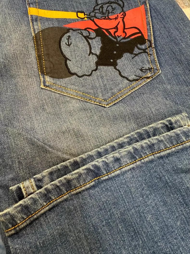 Iceberg ICEBERG cartoon men's jeans 36 Size US 36 / EU 52 - 6 Thumbnail