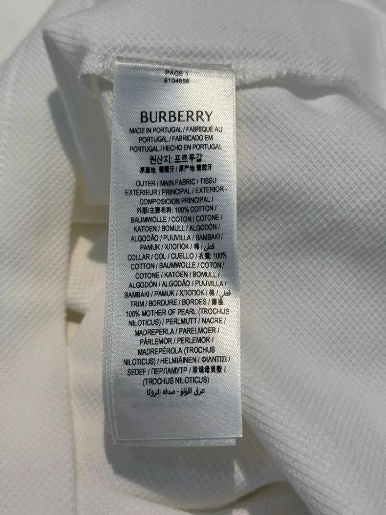 Burberry BURBERRY 25SS white polo shirt Size US M / EU 48-50 / 2 - 5 Thumbnail