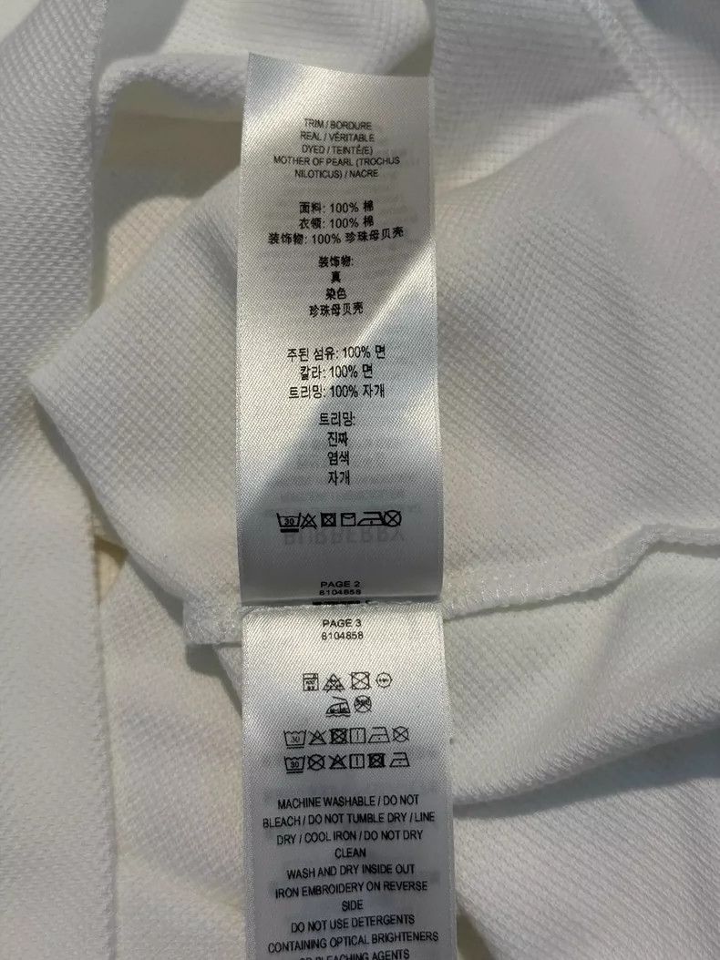Burberry BURBERRY 25SS white polo shirt Size US M / EU 48-50 / 2 - 6 Thumbnail