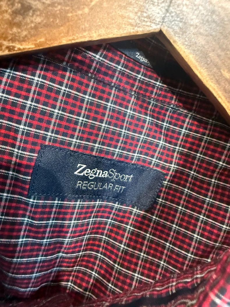 Ermenegildo Zegna Ermenegildo Zegna checkered long sleeve shirt Size US L / EU 52-54 / 3 - 3 Thumbnail