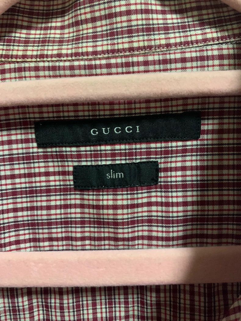 Gucci Gucci Checkered Long Sleeve Shirt Size US L / EU 52-54 / 3 - 2 Thumbnail