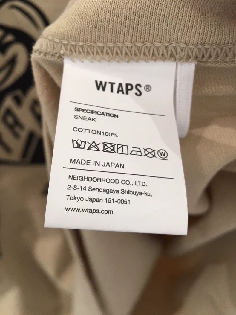 Wtaps WTAPS beige short sleeve tee Size US S / EU 44-46 / 1 - 6 Thumbnail