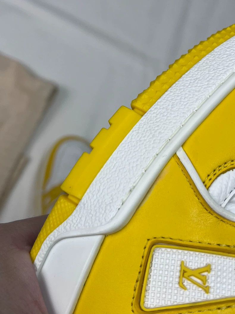 Louis Vuitton louis vuitton lv trainer white yellow shoes Size US 7 / EU 40 - 8 Thumbnail