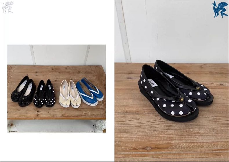 Japanese Brand choke.uk tabi polka dot flats Size US 8 / IT 38 - 2 Thumbnail