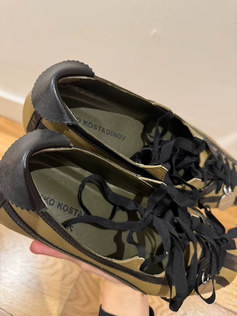 Kiko Kostadinov Kiko Kostadinov Khaki Ballerina Flats Size US 5 / EU 37 - 3 Thumbnail