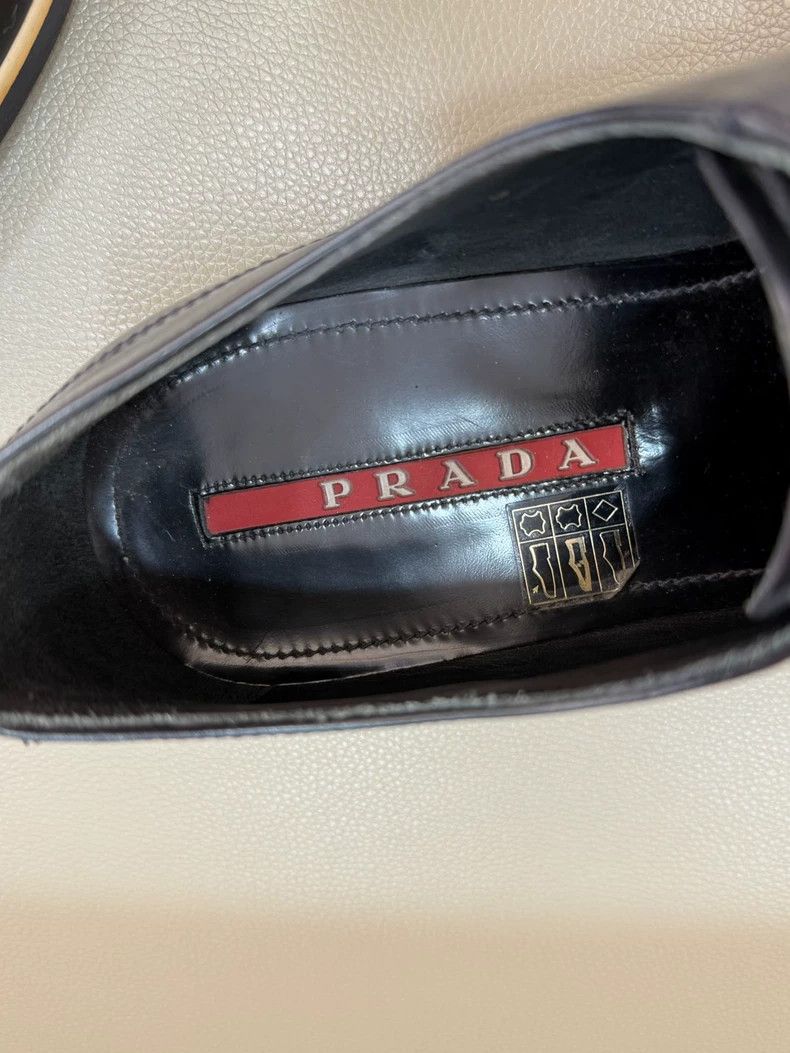 Prada prada men's formal leather shoes Size US 8 / EU 41 - 7 Thumbnail