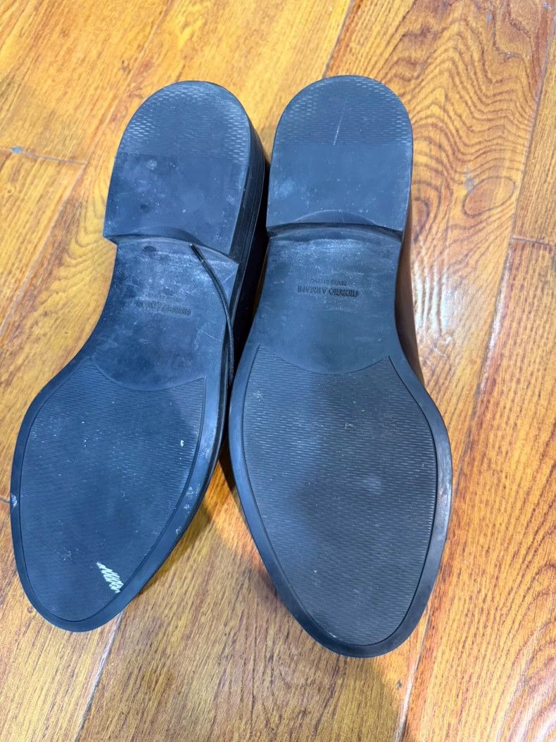 Emporio Armani armani black formal leather shoes Size US 10 / EU 43 - 5 Thumbnail