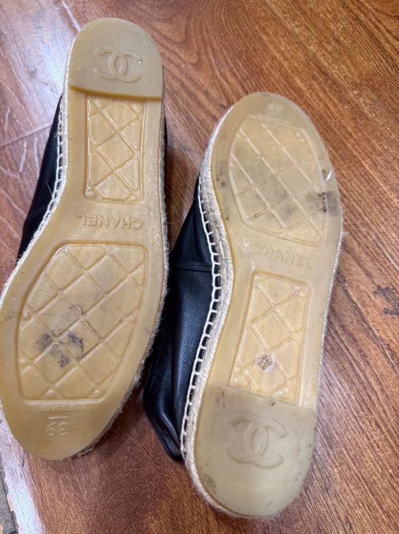 Chanel chanel black slip on shoes Size US 10 / EU 43 - 5 Thumbnail