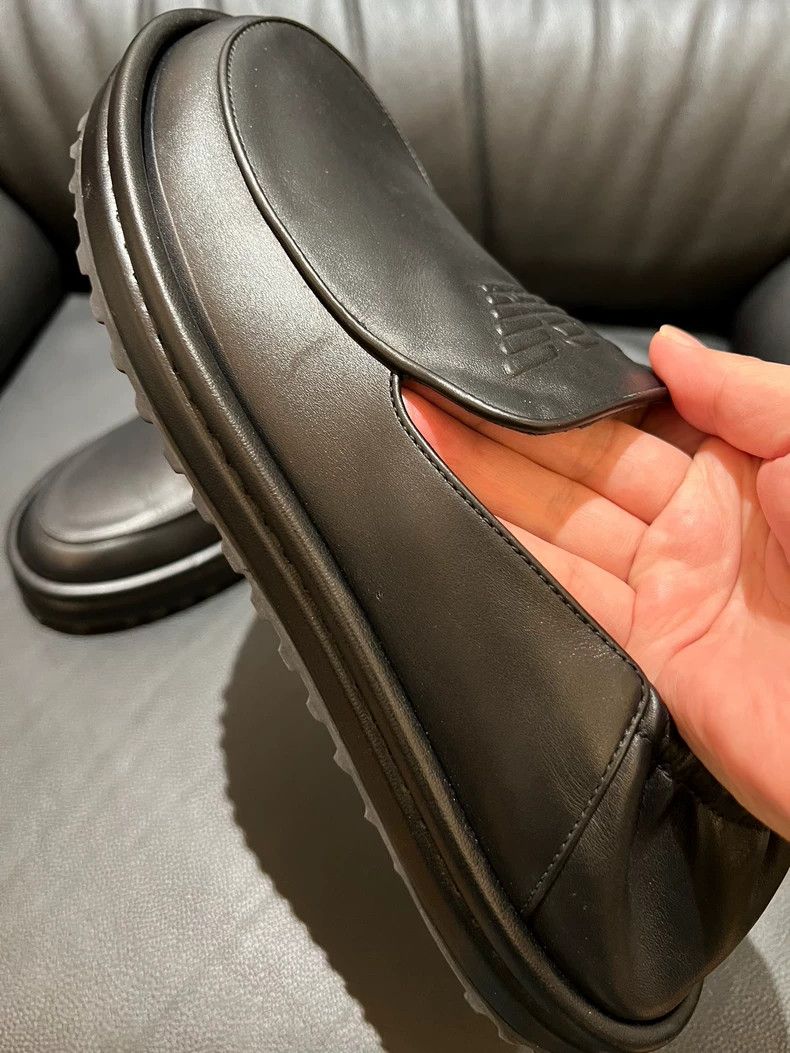 Emporio Armani emporio armani leather slip on shoes Size US 8 / EU 41 - 5 Thumbnail