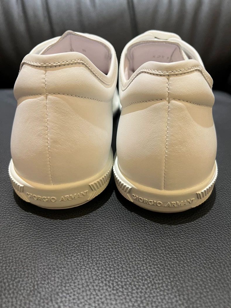 Emporio Armani Giorgio Armani white leather sneakers Size US 8 / EU 41 - 7 Thumbnail