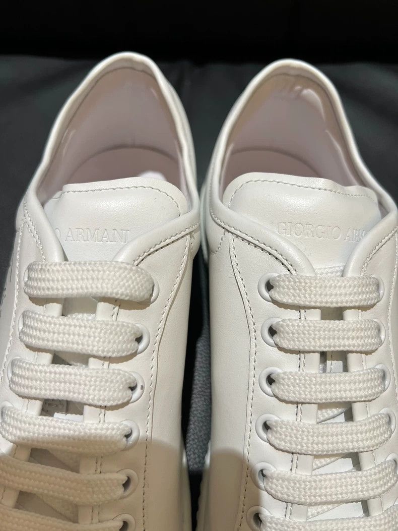 Emporio Armani Giorgio Armani white leather sneakers Size US 8 / EU 41 - 5 Thumbnail