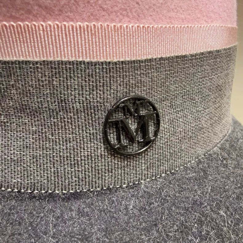 Maison Michel maison michel gray pink hat Size ONE SIZE - 2 Thumbnail