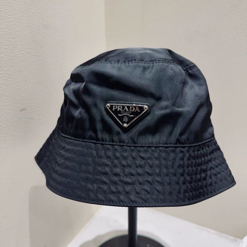 Prada prada black nylon bucket hat Size ONE SIZE - 3 Thumbnail
