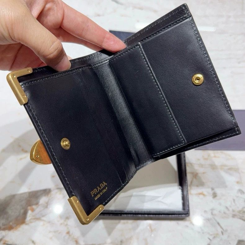 Prada prada new pink black wallet Size ONE SIZE - 4 Thumbnail