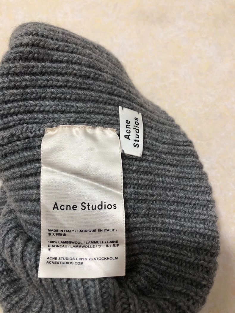 Acne Studios Acne Studios gray knit beanie Size ONE SIZE - 4 Thumbnail