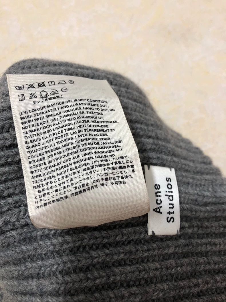 Acne Studios Acne Studios gray knit beanie Size ONE SIZE - 5 Thumbnail