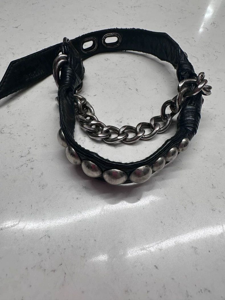 KMRii black leather belt with studs Size ONE SIZE - 4 Thumbnail