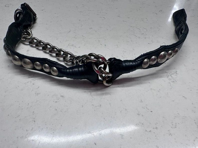 KMRii black leather belt with studs Size ONE SIZE - 3 Thumbnail