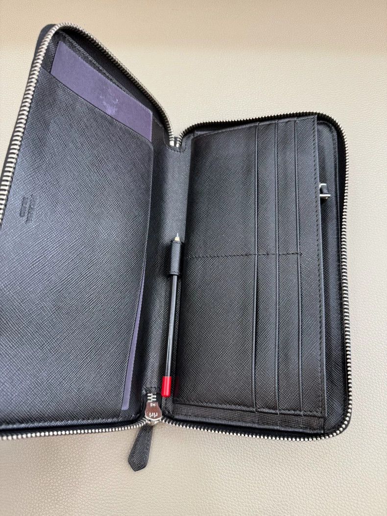 Prada prada crosshatch logo wallet Size ONE SIZE - 3 Thumbnail