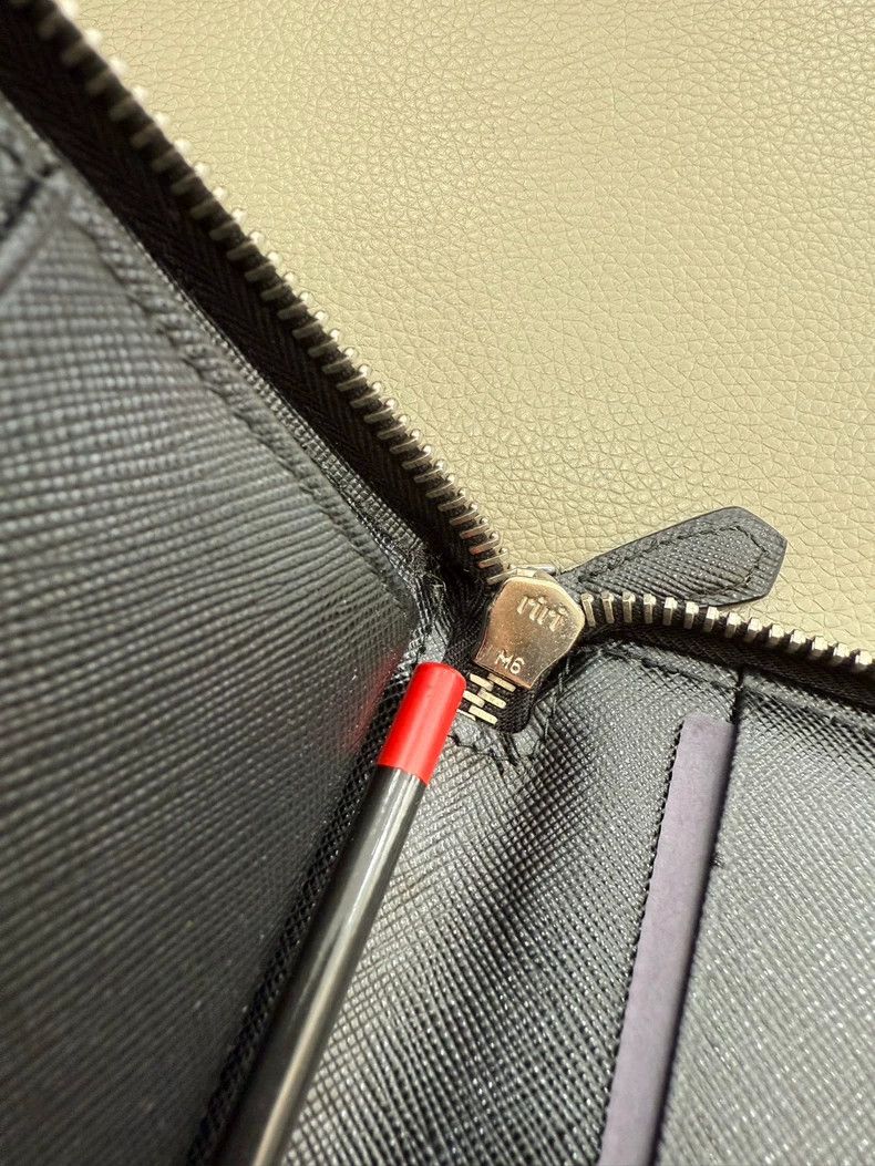 Prada prada crosshatch logo wallet Size ONE SIZE - 4 Thumbnail