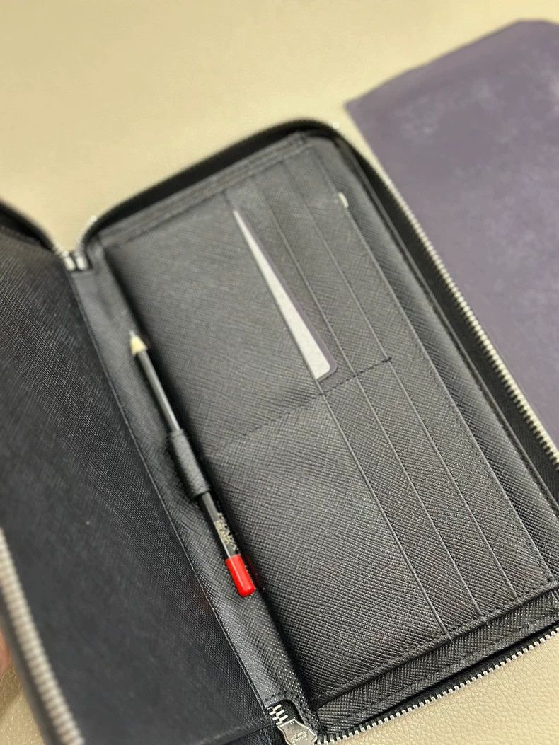 Prada prada cross grain long wallet Size ONE SIZE - 4 Thumbnail