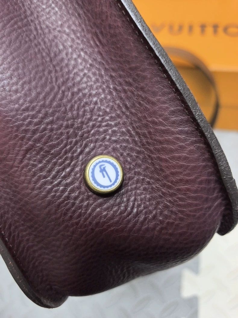 Vintage Bleu de Chauffe vintage leather messenger bag Size ONE SIZE - 4 Thumbnail