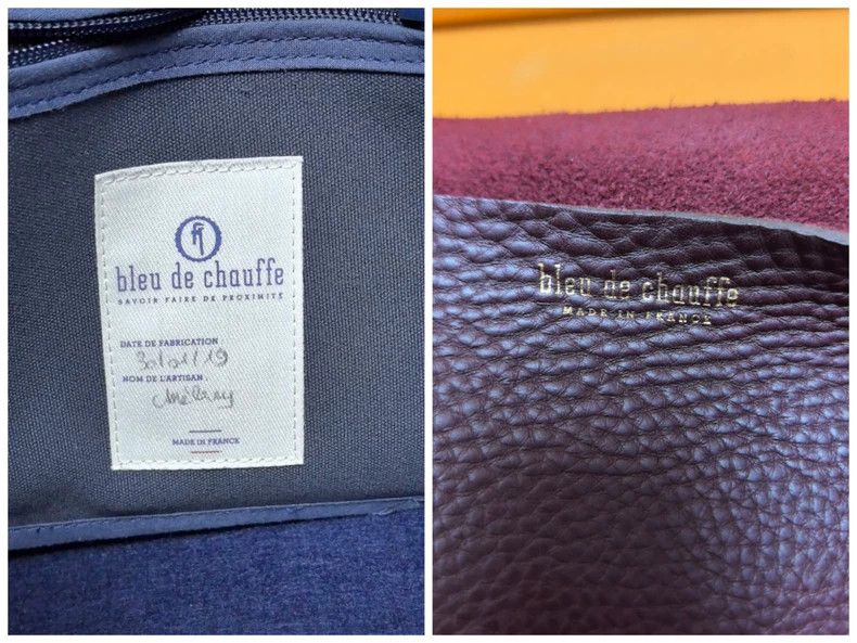 Vintage Bleu de Chauffe vintage leather messenger bag Size ONE SIZE - 9 Thumbnail